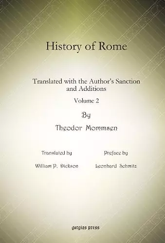 History of Rome (vol 2) cover