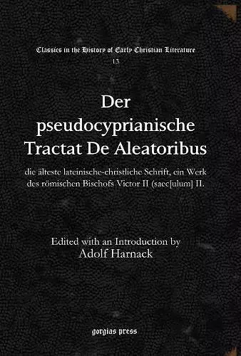 Der pseudocyprianische Tractat De Aleatoribus cover