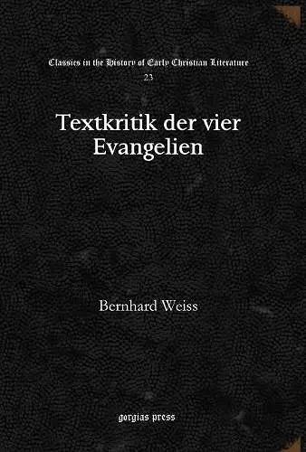 Textkritik der vier Evangelien cover