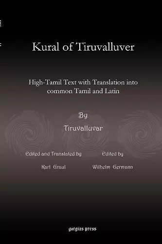 Kural of Tiruvalluver cover