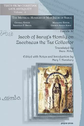 Jacob of Sarug’s Homily on Zacchaeus the Tax Collector cover