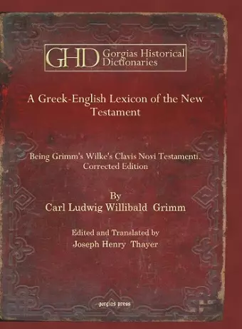 A Greek-English Lexicon of the New Testament cover