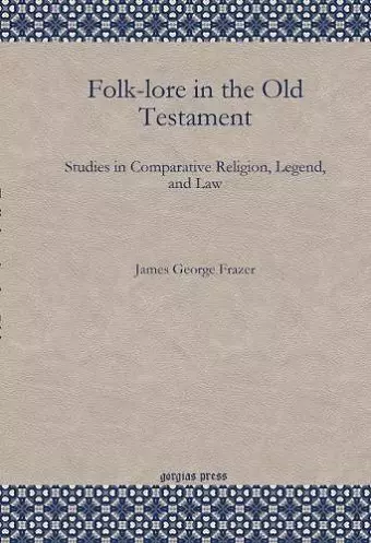 Folk-lore in the Old Testament cover