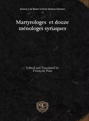 Martyrologes et douze ménologes syriaques cover