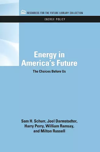 Energy in America's Future cover