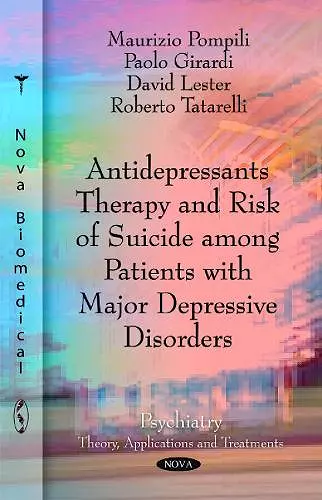 Antidepressants Therapy & Risk of Suicide Among Patients with Major Depressive Disorders cover