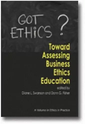 Toward Assessing Business Ethics Education cover