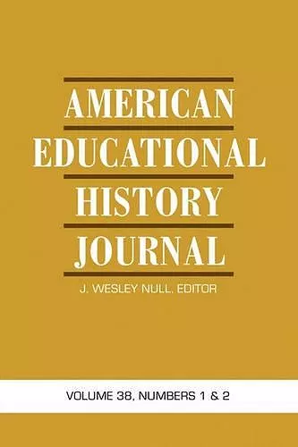 American Educational History Journal cover