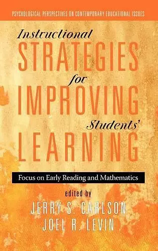 Instructional Strategies for Improving Students' Learning cover