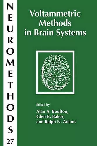 Voltammetric Methods in Brain Systems cover