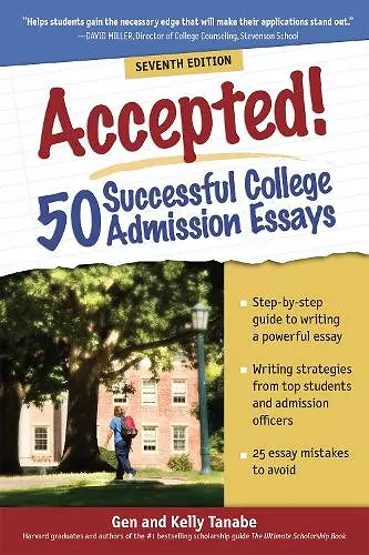 Accepted! 50 Successful College Admission Essays cover