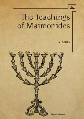 The Teachings of Maimonides cover