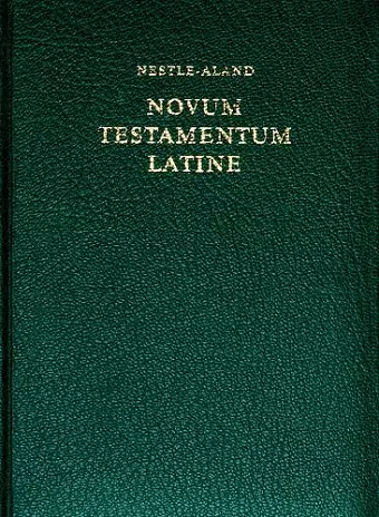 Nestle-Aland Novum Testamentum Latine (Hardcover) cover