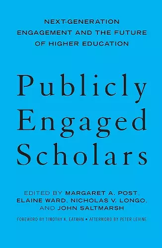 Publicly Engaged Scholars cover