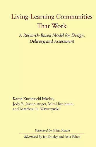 Living-Learning Communities That Work cover