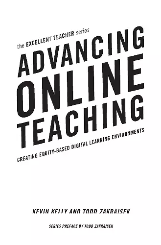 Advancing Online Teaching cover