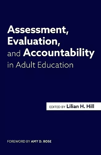 Assessment, Evaluation, and Accountability in Adult Education cover