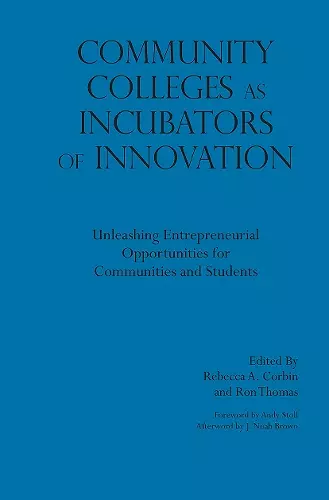 Community Colleges as Incubators of Innovation cover