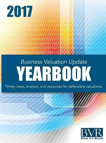 Business Valuation Update Yearbook 2017 cover