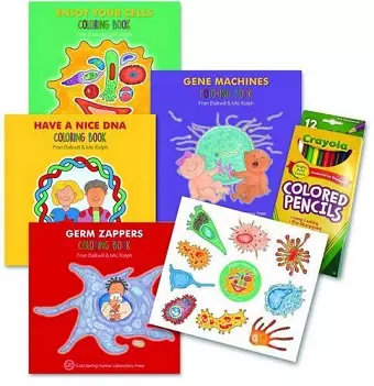 Enjoy Your Cells Series Coloring Books, 4-Book Gift Set cover