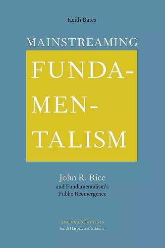 Mainstreaming Fundamentalism cover