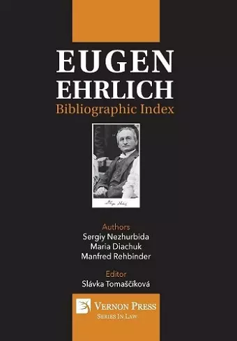 Eugen Ehrlich: Bibliographic Index cover