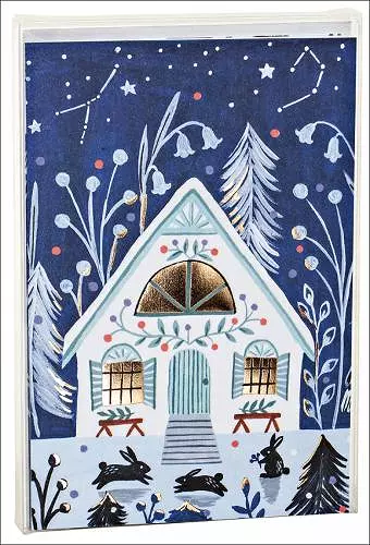 Cozy Winter Cabin Big Notecard Set cover