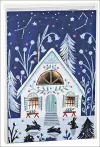 Cozy Winter Cabin Big Notecard Set cover
