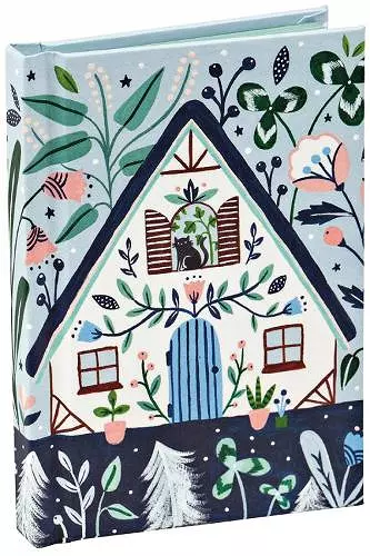 Black Cat Cottage Mini Notebook cover