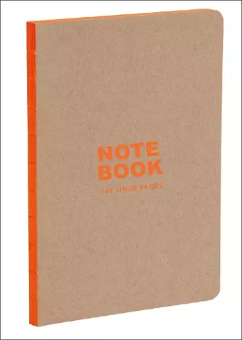 Kraft and Orange A5 Notebook cover