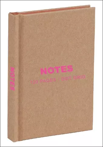 Kraft and Pink Mini Notebook cover