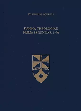 Summa Theologiae Prima Secundae, 1-70 cover