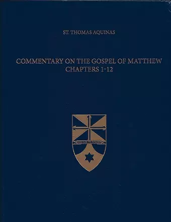 Commentary on the Gospel of Matthew Chapters 1-12 cover