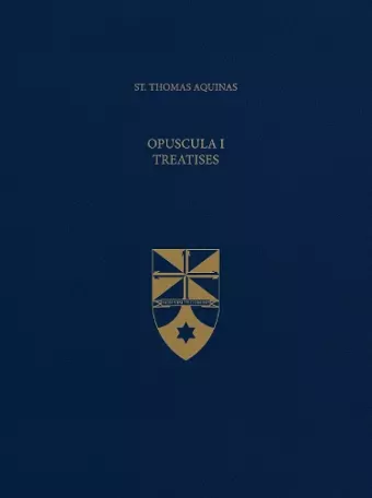 Opuscula I Treatises cover