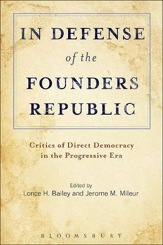 In Defense of the Founders Republic cover