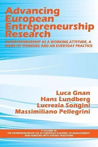 Advancing European Entrepreneurship Research cover