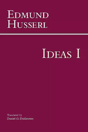 Ideas for a Pure Phenomenology and Phenomenological Philosophy cover