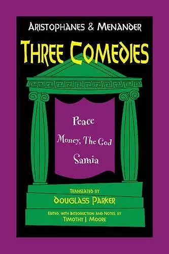 Aristophanes and Menander: Three Comedies cover