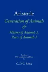 Generation of Animals & History of Animals I, Parts of Animals I cover