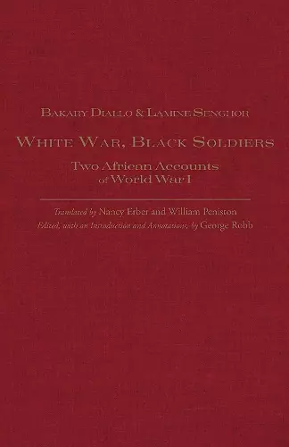 White War, Black Soldiers cover