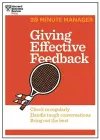 Giving Effective Feedback (HBR 20-Minute Manager Series) cover