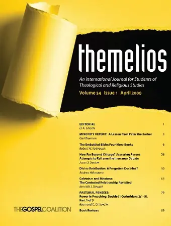 Themelios, Volume 34, Issue 1 cover