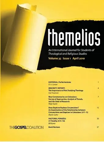 Themelios, Volume 35, Issue 1 cover