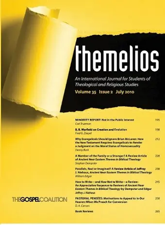 Themelios, Volume 35, Issue 2 cover