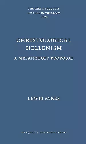 Christological Hellenism cover