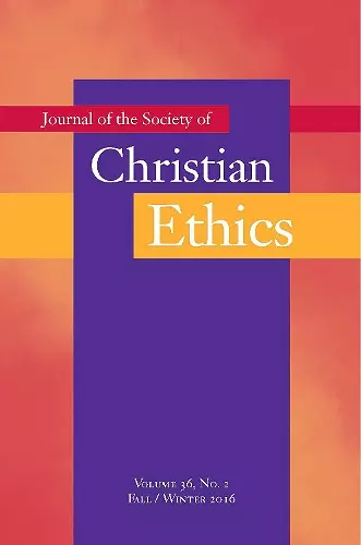 Journal of the Society of Christian Ethics cover