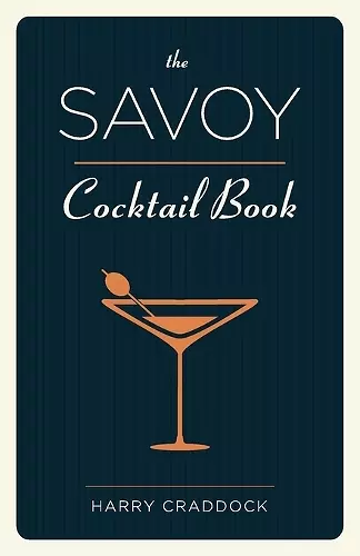 The Savoy Cocktail Book cover