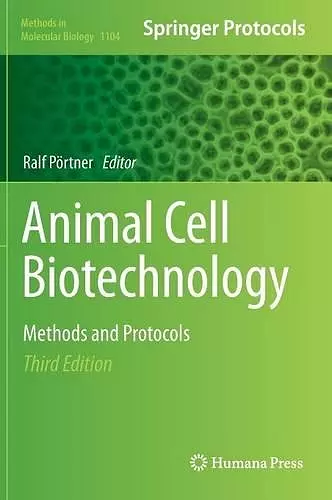 Animal Cell Biotechnology cover