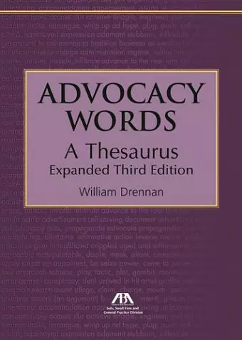 Advocacy Words, a Thesaurus cover