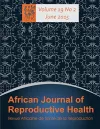 African Journal of Reproductive Health cover